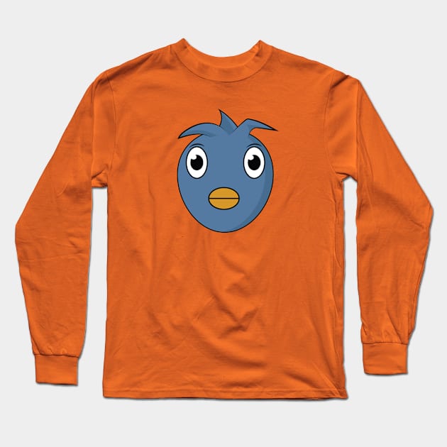 Blue Bird Long Sleeve T-Shirt by TommyArtDesign